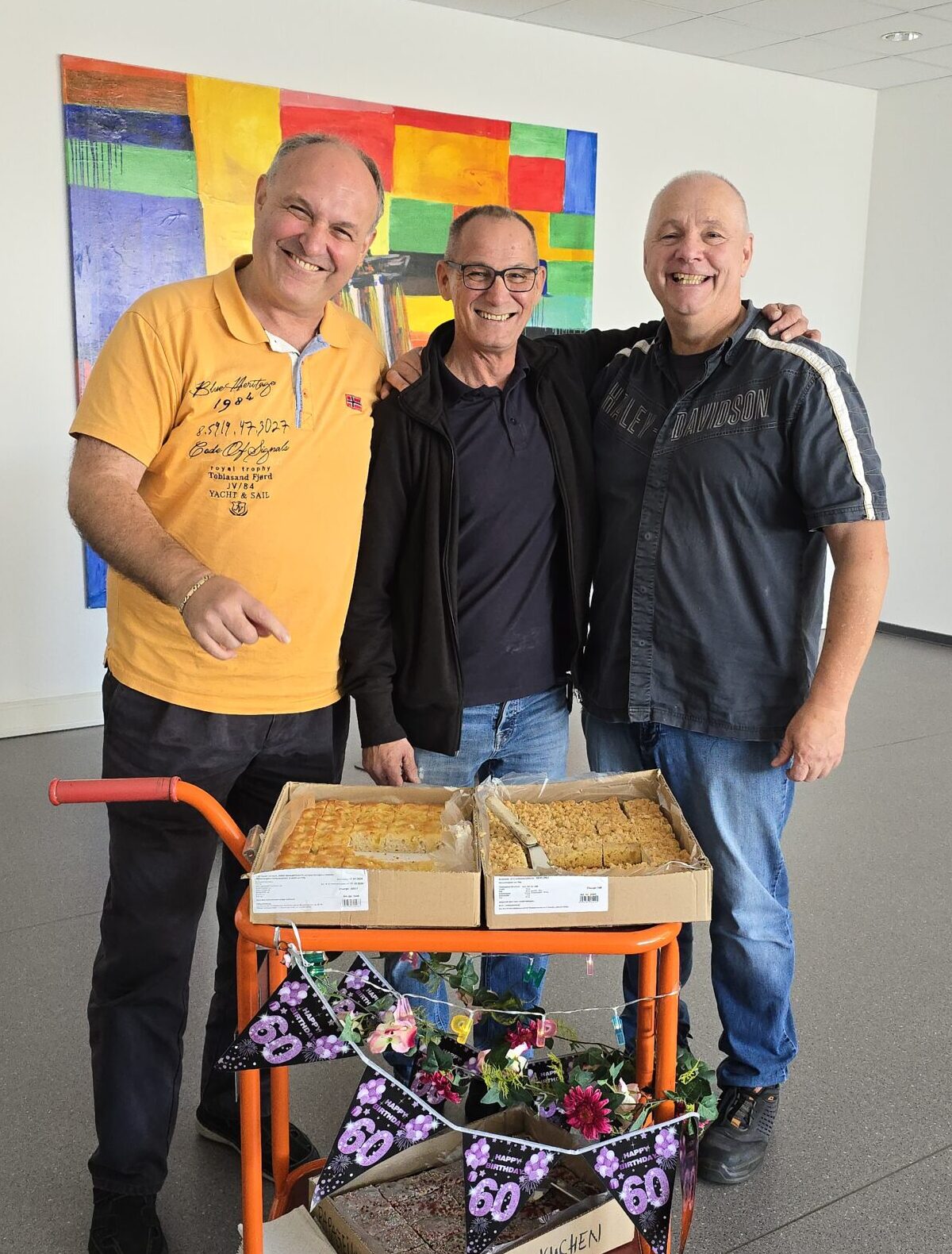 Kuchenlagentour Christian Bobey (mitte)